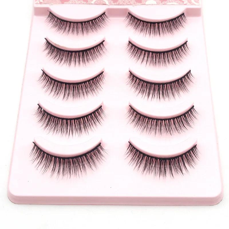 Product Introduction of 5B-2 False Eyelash Makeup Cosmetics Make-up for Women False Eyelashes Cosplay Fan Beauty Makeup Tools Manga Lashes Eyelashes 21