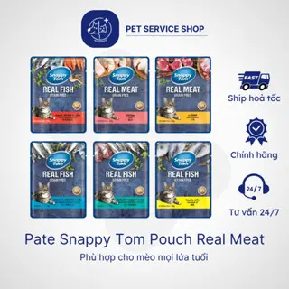 Pate Snappy Tom Pouch Real Meat gói 85g PET SERVICE