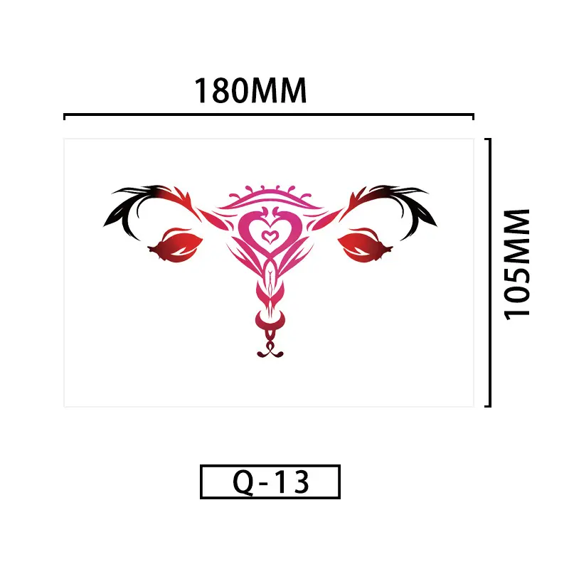 Hình Xăm Dán, Thiết Kế Succubus Gợi Cảm Cho Cặp Đôi, Bụng, Eo Và Bụng Tư Nhân, Hình Xăm Bìa Cắt Cesarean, Không Thấm Nước, Bán Vĩnh Viễn