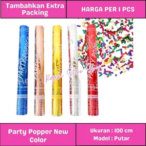 Party Popper / Confetti Putar 80cm / 100cm