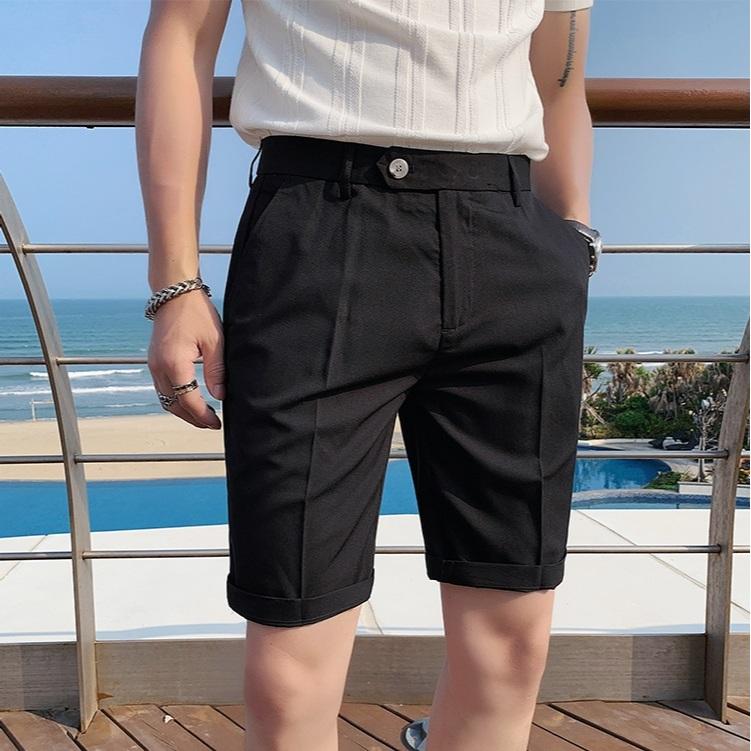 Thời Trang Nam , Quần Đùi Short Tây Âu , Vải tuyết mưa mềm mịn , mặc mùa hè , thu , đi làm đi chơi 1