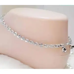 Gelang kaki Nuri Polos Titanium perhiasan wanita dewasa terlaris Emas Elegan