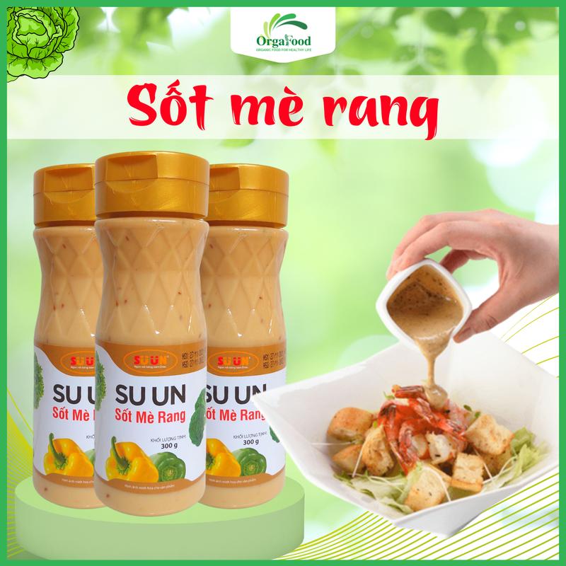 Sốt mè rang Su un chai 300g nước chấm ăn Eaclean, trộn salad ngon