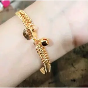 gelang tikar gold motif lipan perhiasan wanita elegan bracelets berlian couple