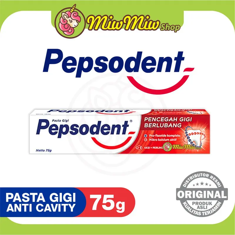 PEPSODENT Pasta Gigi Pencegah Gigi Berlubang (Anti Cavity Tooth Paste) 1