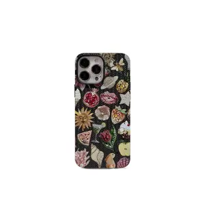 New! Exquisite illustrated knitted texture phone case Case Cocok untuk iPhone 11 pro max6 6S plus 6 Plus 7 7 Plus 8 Plus 8+ XXRXS Max12 13 14 15 Pro MAXXR XS MAX7Plus 8Plus SE2024 3DiPhone Silikon casing pelindung