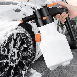 2L電動泡スプレーガン、70度の広範囲噴射角度、車・キッチン・家庭用の多機能大容量バッテリー付き