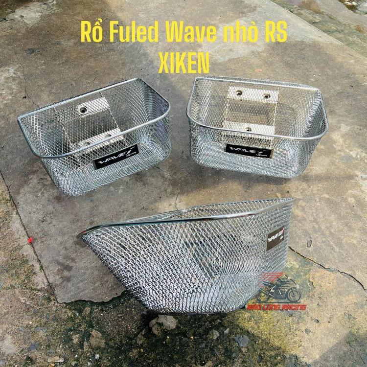 Rổ Lưới XIKEN inox Sáng Bóng gắn xe máy FU LED WAVE NHỎ WAVE RS mẫu Thái Siêu Rẻ Đẹp