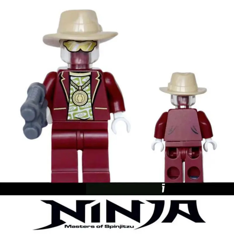 [ Có Sẵn ] Đồ chơi lắp ráp Minifigues Ninjago phản diện Bậc thầy nguyên tố Kalof - Neuro -Tox - Mr Pale - 10pcs 2