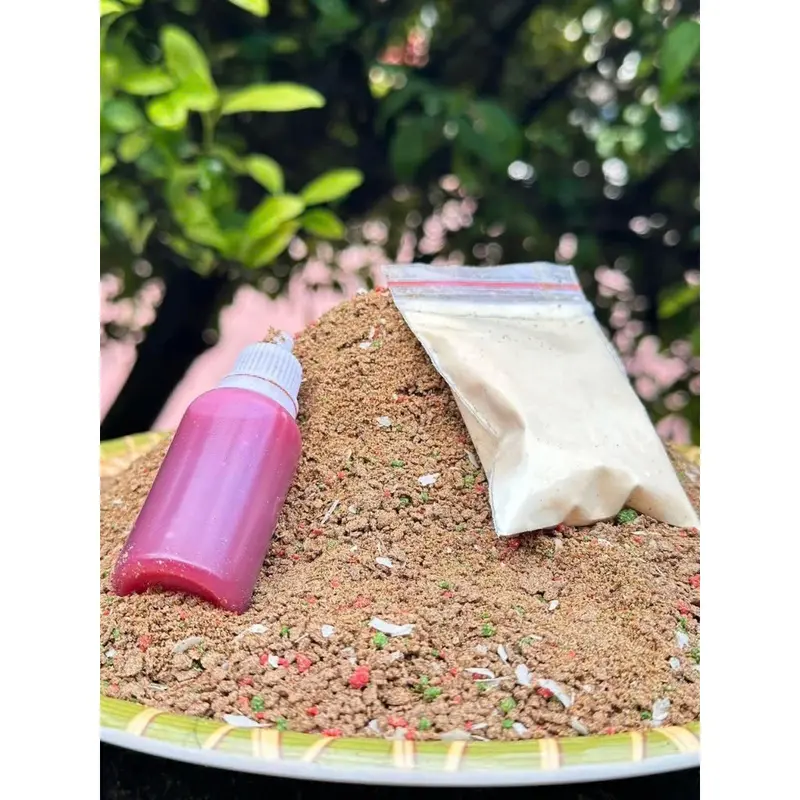 Mồi Cám Chép cao cấp Idol Kiên Gấu , 1000gram , kèm hương liệu , lưu ổ lâu và hiệu quả, pha chế đơn giản , bông tơi 3