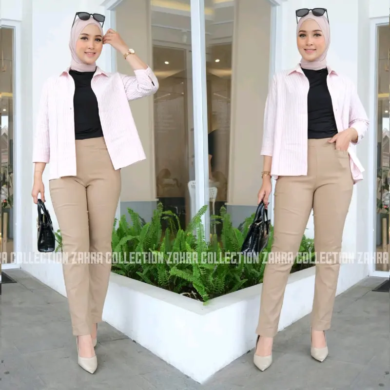 Celana Kantor Cutbray Import Wanita Nyaman Street All size Cewek 1