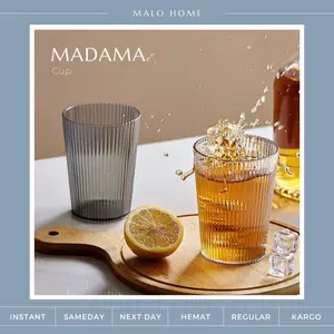 MALOHOME - MADAMA Gelas Plastik Minum Mug Sikat Gigi Tempat Sikat Gigi Camgkir Minum Tempat Penyimpanan Sikat Gigi Malo Home