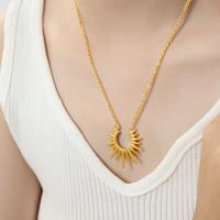 Gambar 【STOPEREL】Kalung Matahari Baja Titanium Wanita Liontin Hollow-out Kalung Rantai Klavikula High-end - Gold dari STOPEREL Kota Bekasi 2 Tokopedia