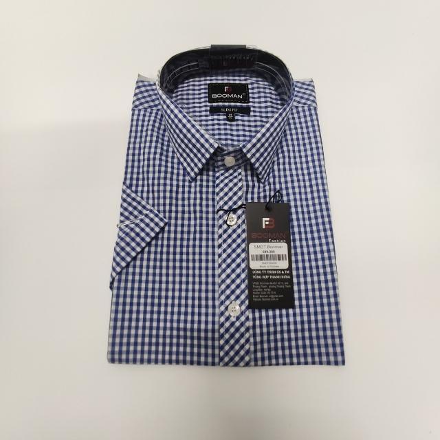 Áo sơ mi nam ngắn tay,sơ mi công sở chất lanh lụa mềm mịn mặc cực mát Menswear Cổ Tròn 5
