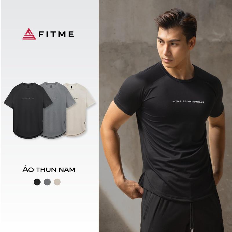 Áo thể thao nam Fitme thun cao cấp co giãn 4 chiều thoáng khí hỗ trợ tập gym chạy bộ AVB01