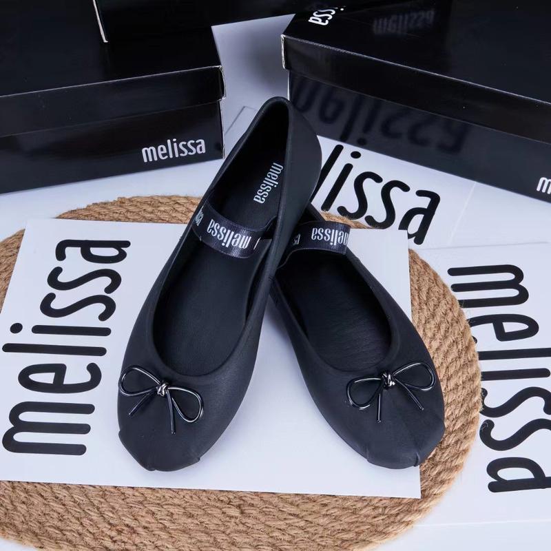 Product Introduction of Mellisa Melisa Bowknot Closed Toe Ballet Shoes Niche French Evening Style Grandma Shoes Beach Shoes Women's Single 13