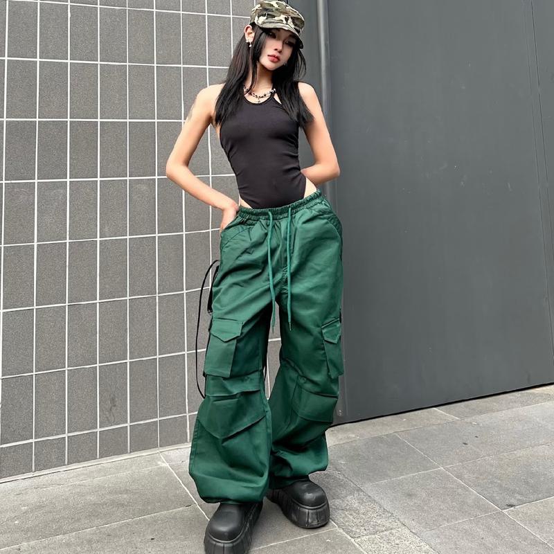 Quần ống rộng dành cho nam và nữ thiết kế túi hộp xếp li gối, chất vải kaki thái dày dặn , phù hợp cho thời trang đường phố, KS Shop Menswear Pants