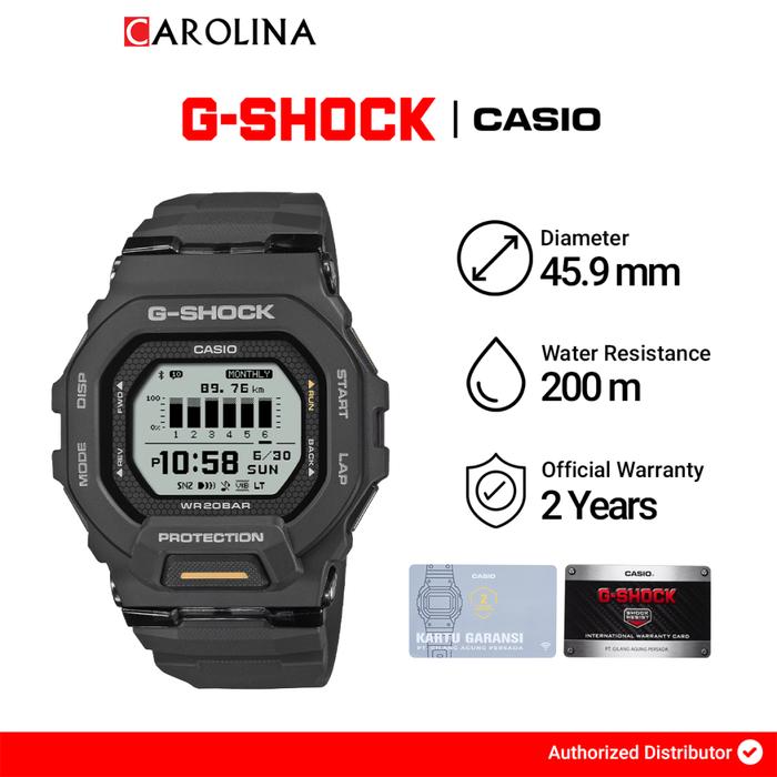 Gambar Jam Tangan Pria Casio G-Shock G-SQUAD GBD-200-1A1 Digital Dial Black Resin Band dari Carolina Watch Official Shop Kota Administrasi Jakarta Barat Tokopedia