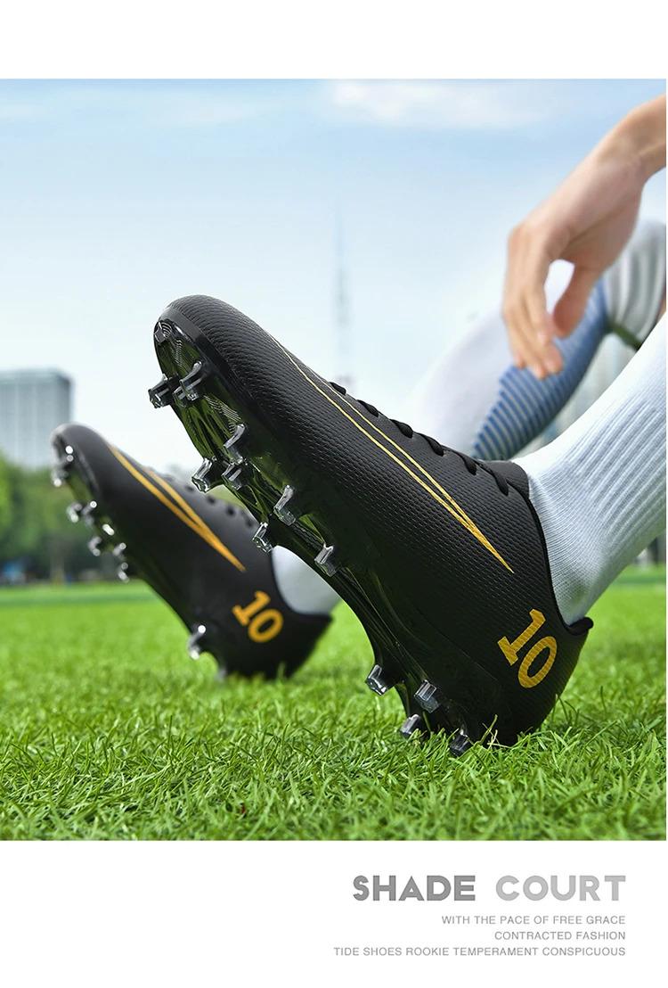 Product Introduction of Professional Men Football Shoes TF/FG Professional Boy Football Field Boots Society Cleats Soccer Shoes Fast Non Slip Sneaker 10