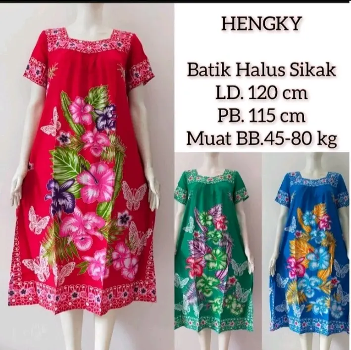 Daster Hengky Sikak /Motif Papan Melati LD120/Baju Tidur Wanita
