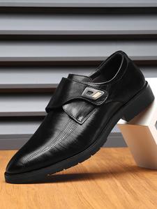 Men's Business Style Solid Color Dress Shoes, Fashionable Pointed Toe Slip-on Shoes for Work Office, Male All-match Commuter Shoes for Daily Wear