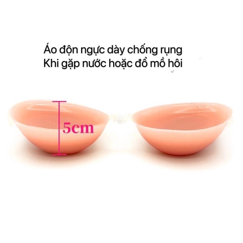 Áo miếng dán độn ngực silicon da người độn 6cm tặng dây áo trong siêu nâng loại 1