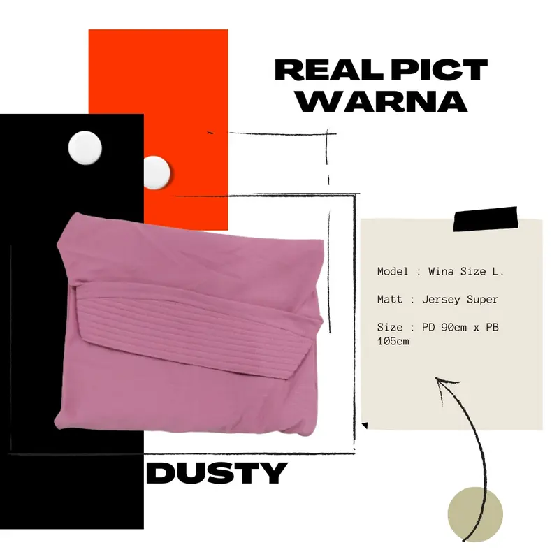 Mels Hijab - Wina L (Jilbab Bergo Daily Pad  Simple Jersey Super) Kerudung Kekinian 7