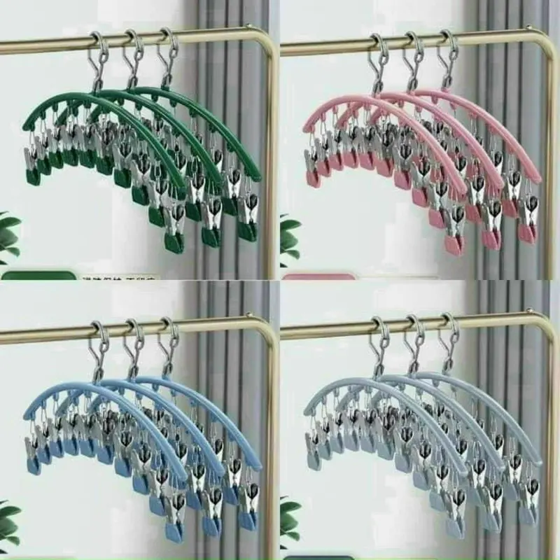 Kẹp phơi đồ trống trượt( giao màu ngẫu nhiên) 0