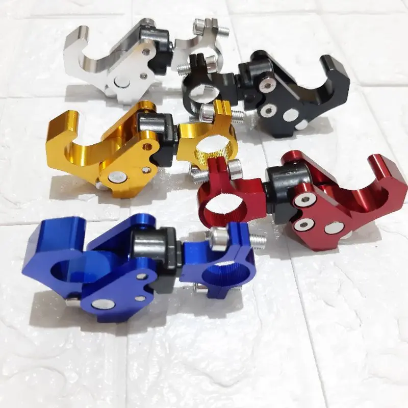 GANTUNGAN BARANG MOTOR VARIASI PCX RX KING VIXION XABRE DLL GANTUNGAN BARANG JEPIT DI STANG {Modern Motoshop}