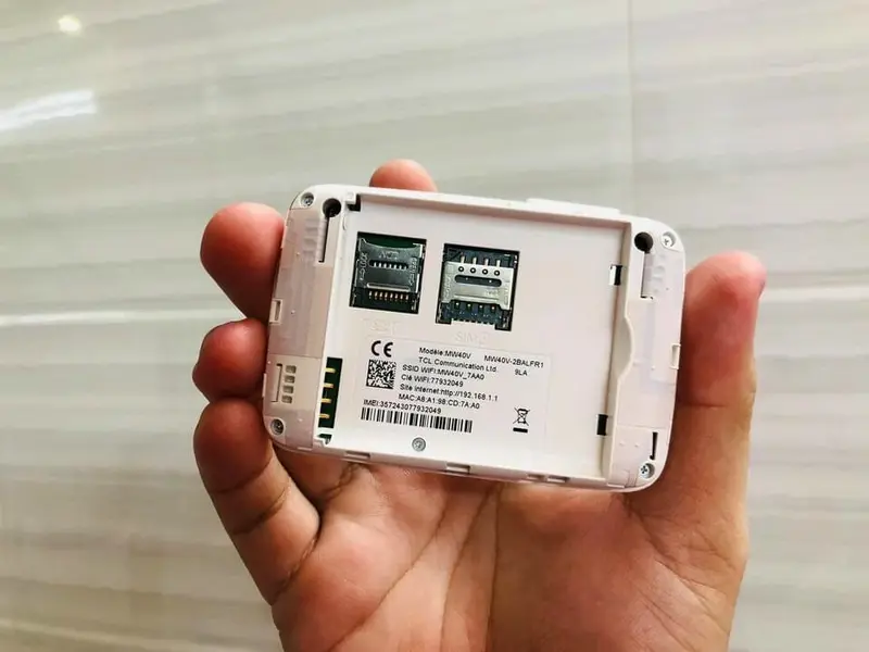 Bộ phát wifi 4g ALCATEL Mw40 150mbps pin dung lượng 1800 mAh – Viễn thông HDG 3