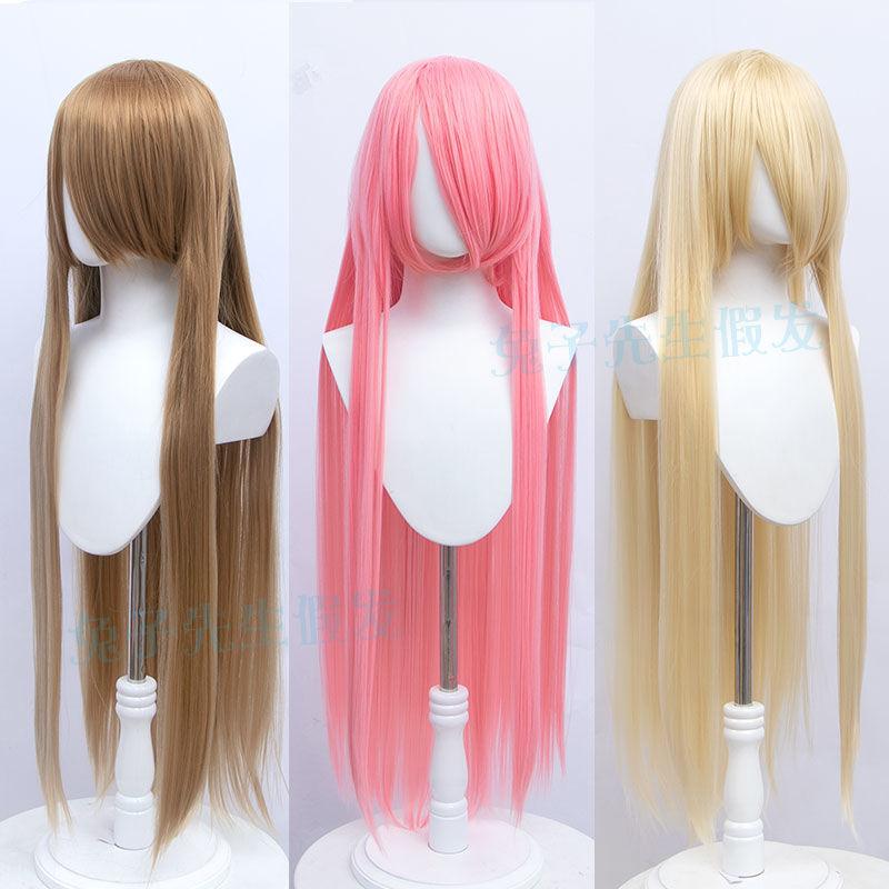 Tóc Giả Thông Dụng Tóc Giả Dài Màu, Tóc Thẳng, Dài 100cm, Nhiều Màu, Phong Cách Anime, Thích Hợp Cho Nam Và Nữ, Tóc Giả Mặt, Hoàn Hảo Cho Cosplay, 2024 2