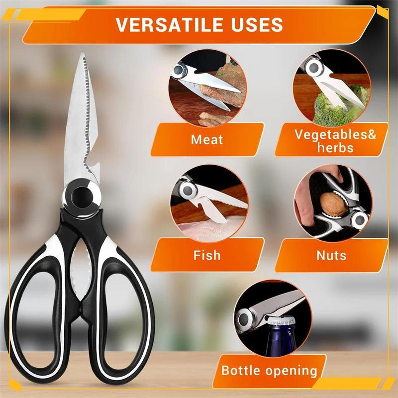 Product Introduction of Heavy Duty Kitchen Scissors Multifunctional Dishwasher Safe Meat Poultry And General Purpose Scissors Stainless Steel Utility 13