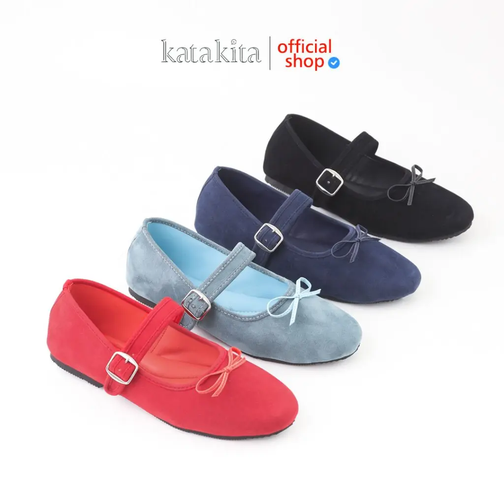 Katakita Cladina flatshoes wanita sepatu flat ballerina