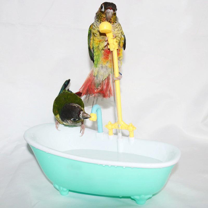 Parrot Shower Pet Bird Bath Cage Basin Parrot Bath Basin Parrot Shower Bowl Birds Accessories Parrot Toy Bird Bathtub 7