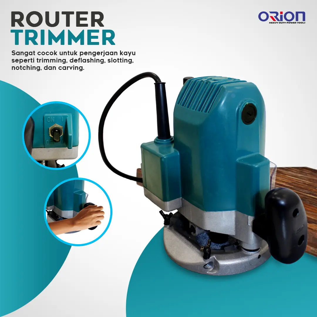 Mesin Router Orion RT-3612 Profil Kayu Besar Wood Trimmer RT-3612 ...