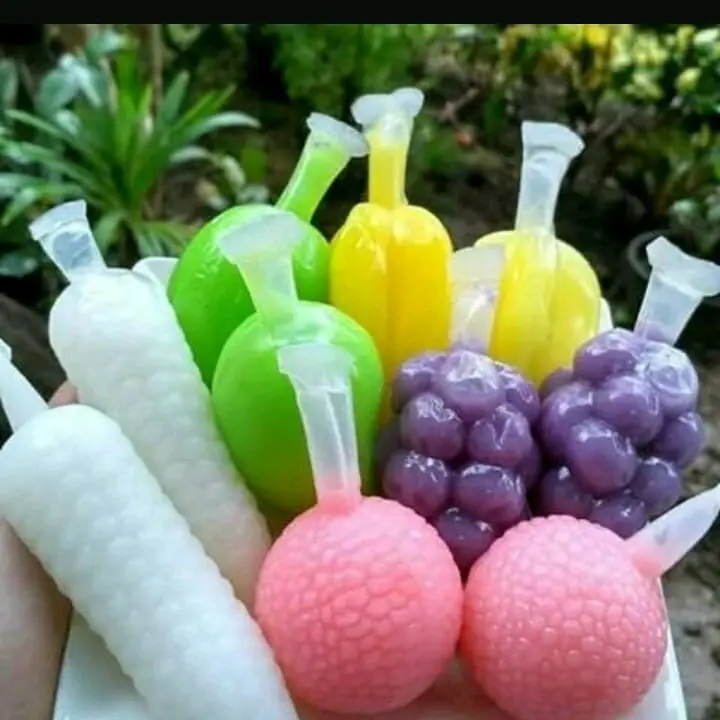 Plastik Es Karakter Buah -Buahan @200 pcs (mix)