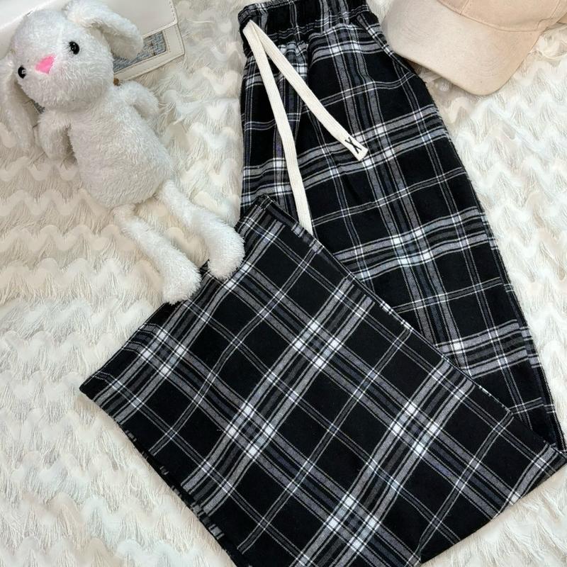 Combo 3 quần kẻ  Flannel ống rộng xinh cho các nàng lựa chọn quần  ống Nữ Women quần  flannel quầnnỉ quần  caro quần  kẻ Voi Ong Nhung