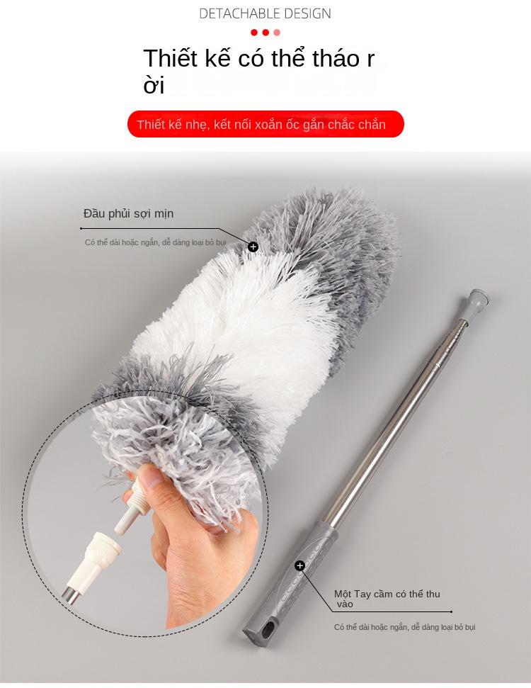 Product Introduction of Chổi Quét Bụi, Chổi Quét Lông Vũ Có Thể Thu Vào Bàn Chải Quét Bụi Có Thể Thu Vào Thích Hợp Sử Dụng Trong Gia Đình, Chổi Quét Bụi Tĩnh Điện chổi  lông gà 6