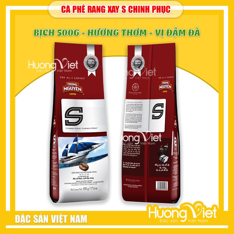 Cà phê rang xay Trung Nguyên Legend - Cafe rang xay S Chinh phục - Bịch 500gr - Cà phê Việt Nam