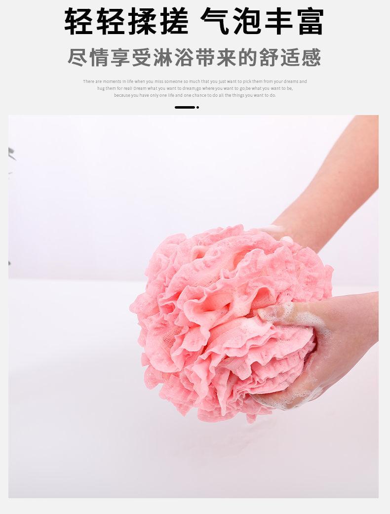 Product Introduction of Large Bath Sponge Ball High-end Non-fraying Super Soft Bath Flower Bath Ball for Men and Women Bubble Bath Artifact 15