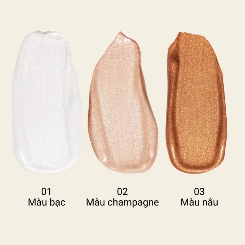 [CHIẾT] Highlight Bắt Sáng Dạng Lỏng Carslan 3D Liquid Highlighter Glitter Shimmer Face dạng chiết 3