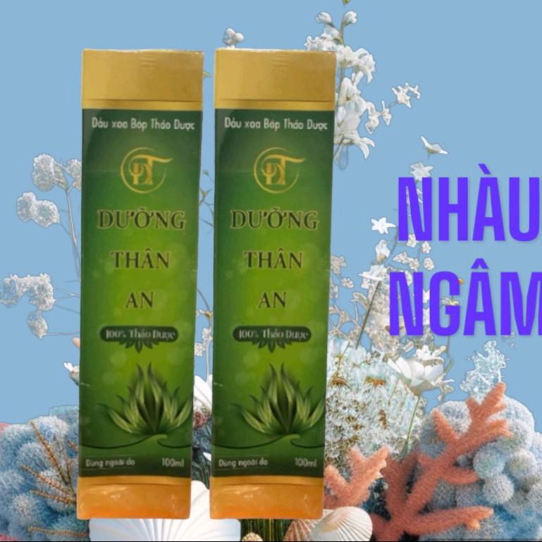  2 chai dầu xoa bóp dưỡng thân an  t.ặng 1 bình nhàu ngâm rư.ợu 2 lít  hỗ trợ suy giãn tĩnh mạch 