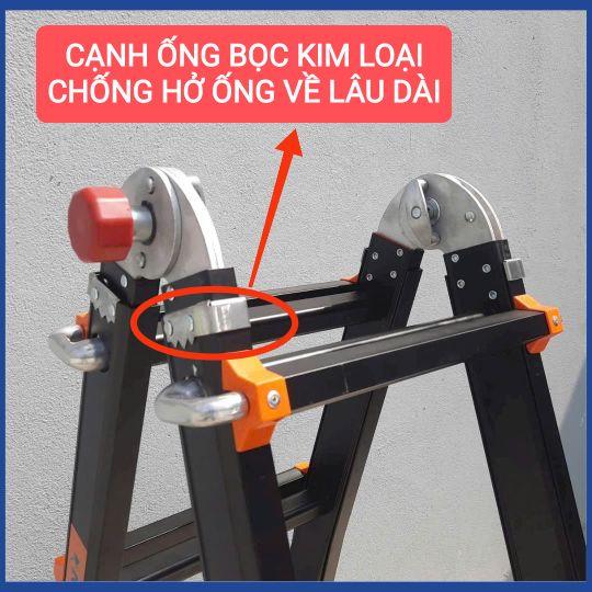 Product Introduction of Thang rút lồng chữ A 2m nhôm dày 1.7mm, khóa bấm tiện dụng , sơn tĩnh điện cao cấp Nakata 14