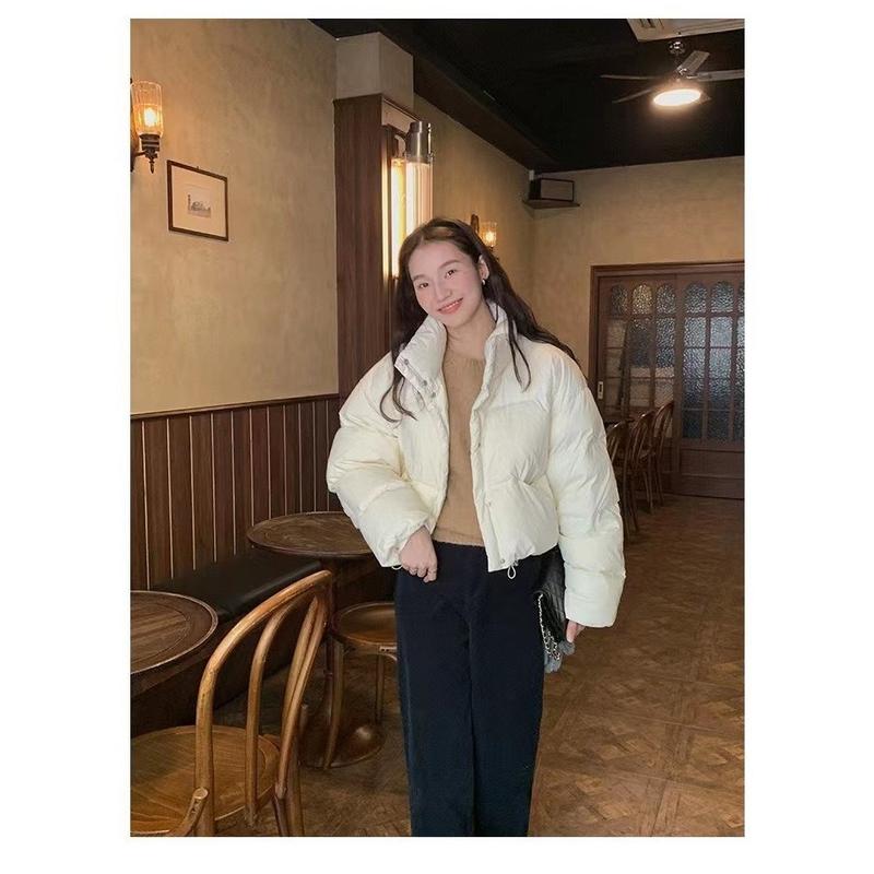 Áo khoác phao croptop ForgirlStudio phong cách Hàn Quốc áo phao basic mùa đông siêu ấm T014 aokhoac dep 2024 Jacket Women