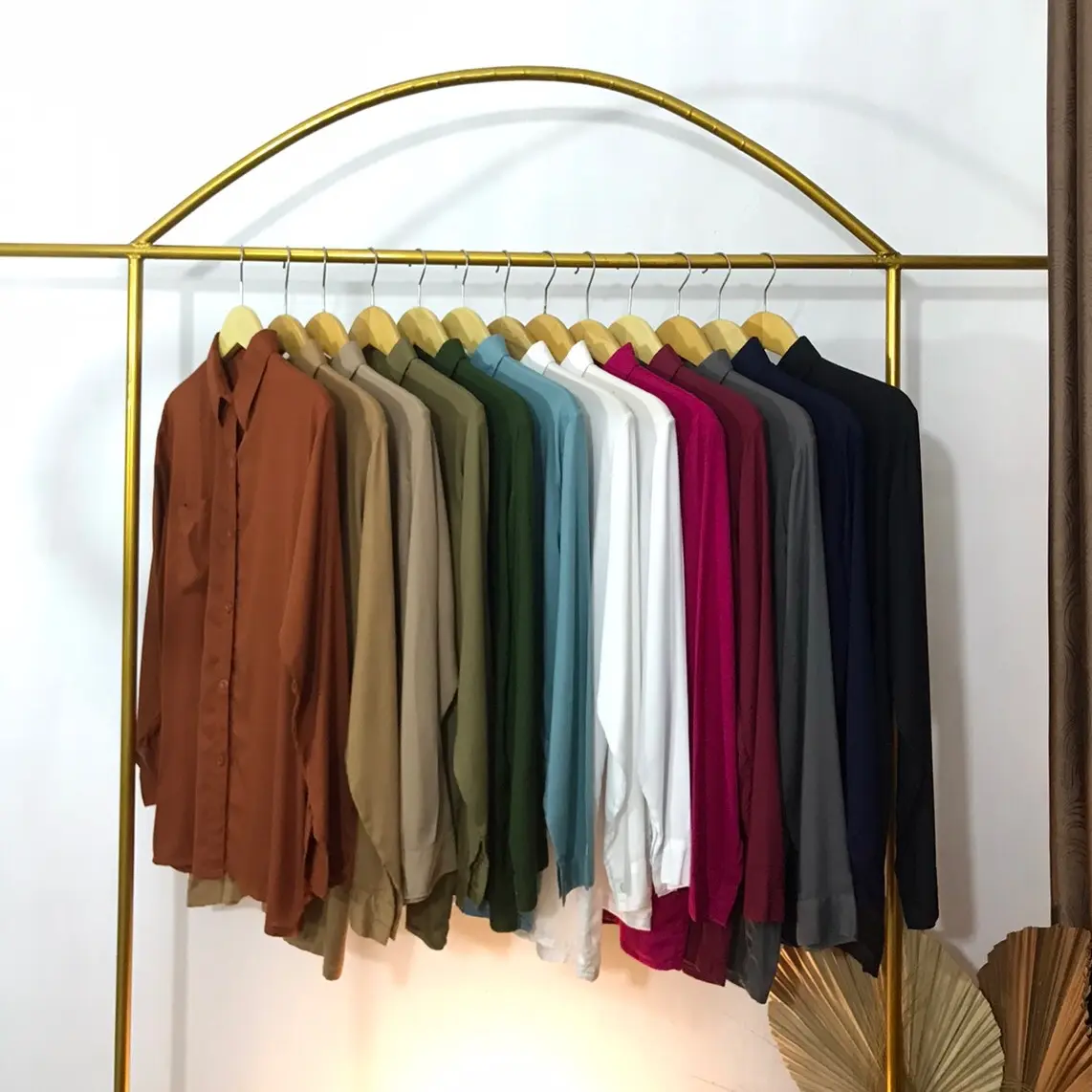 Kemeja Polos Wanita Rayon Twill Premium // Kemeja Polos Wanita Oversize Jumbo Atasan Panjang Variasi Baju
