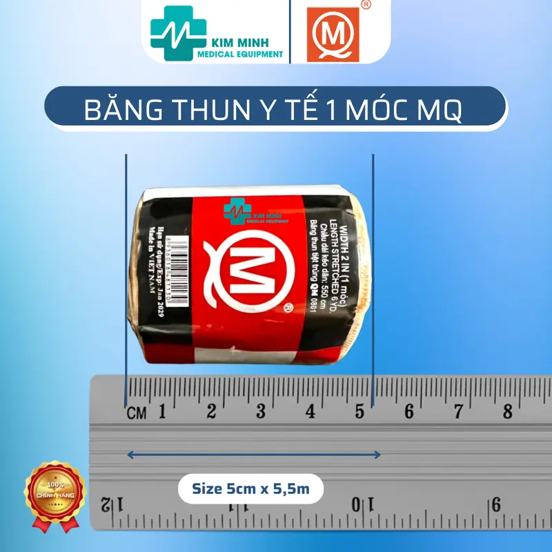Băng thun y tế co giãn 1 móc, 2 móc, 3 móc, 4 móc hãng MQ 5