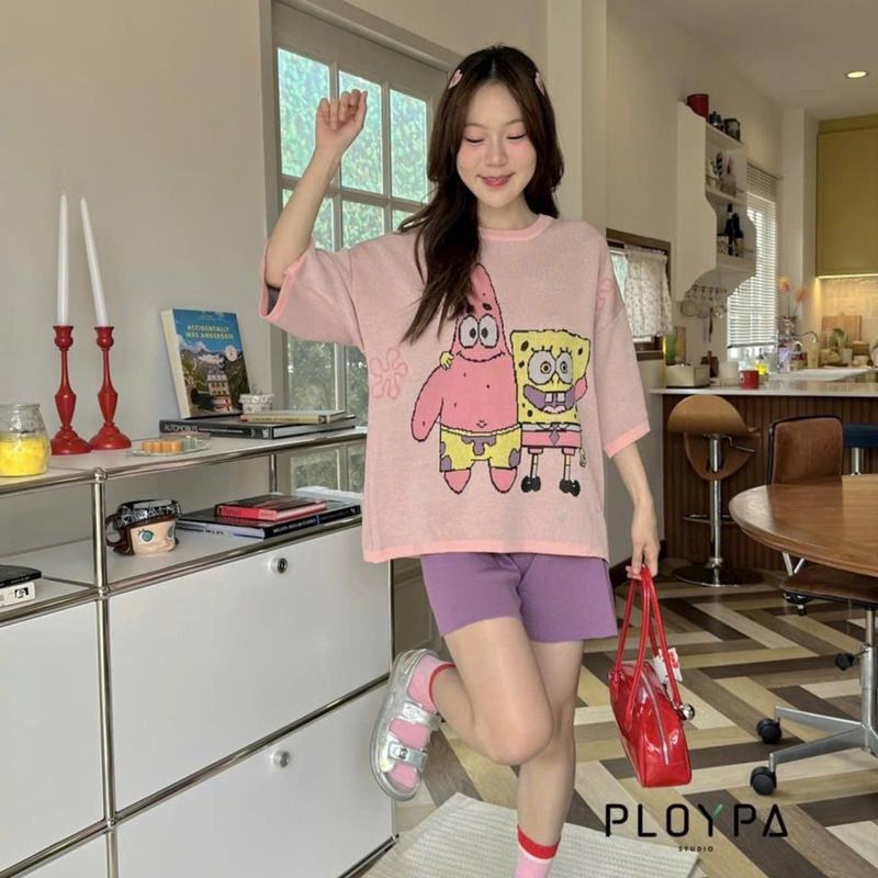 Bộ ngắn và dài ploypa thái lan chính hãng cho nữ - Women Nhung Áo Top Voi 6