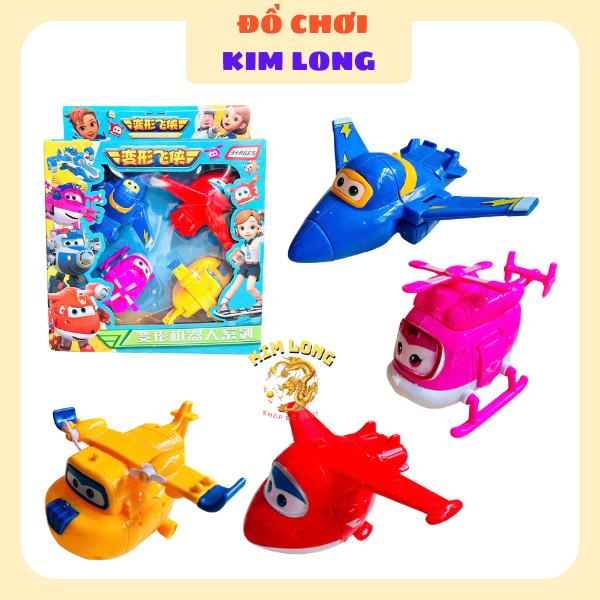 Đồ chơi mô hình Đội bay siêu đẳng Super Win Robot biến hình máy bay 4 NHÂN VẬT QUÀ TẶNG CHO BÉ ẢNH THẬT 0