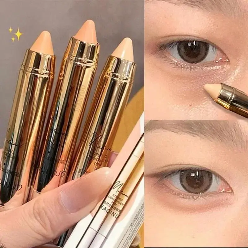 1Pcs White Concealer Stick Face Brighten Contour Crayon Pen Full Coverage Acne Dark Circle Corrector Moisturizing Cream Makeup