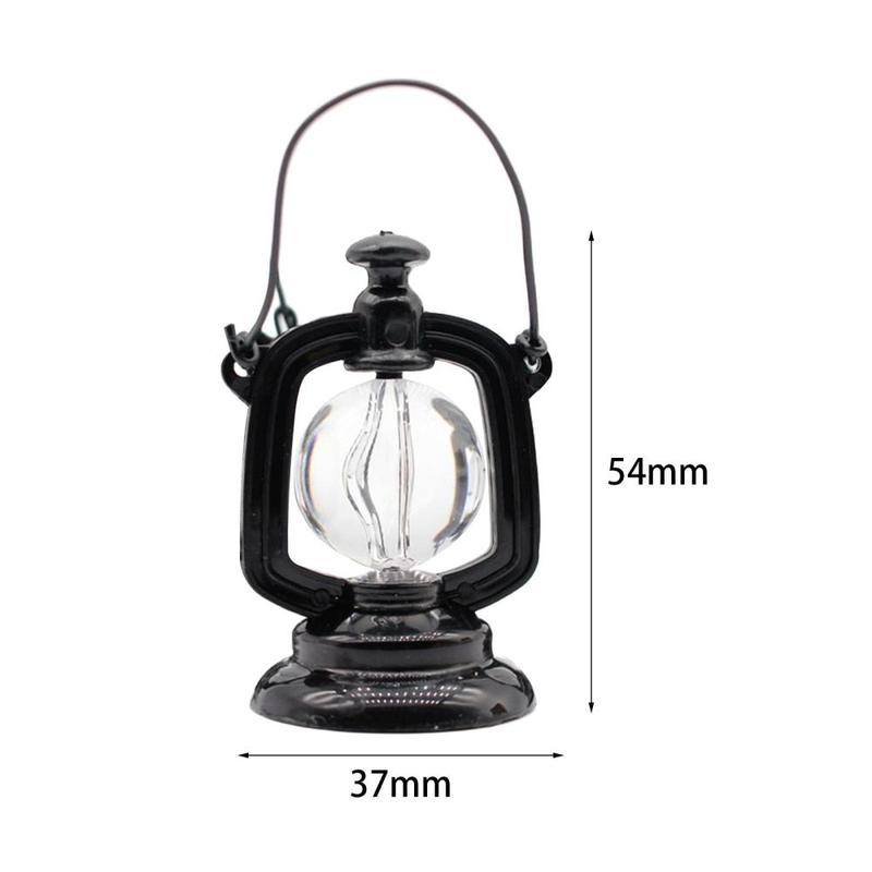 Product Introduction of Vintage 1/12 Dollhouse Oil Lamp Toy for Living Room Fairy Garden Dining Room 0